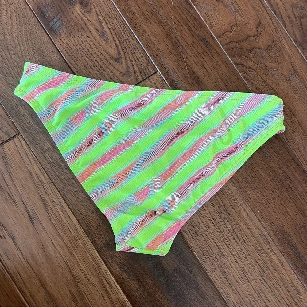 L*Space Estella Striated Stripes Bikini Bottom